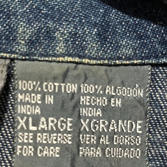 Way To Go Womens VTG Embroidered Denim Jacket XL Farm Bears Teacher Whimsical - Picture 7 of 10